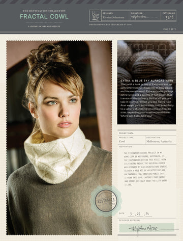 Blue Sky Fibers Fractal Cowl - 3816