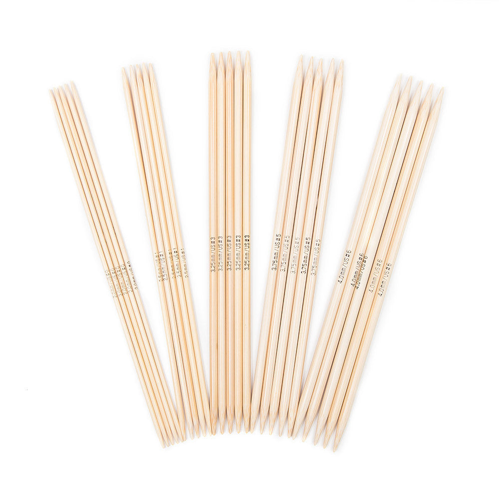 Addi Bamboo Double Point Needles 15cm (6in)