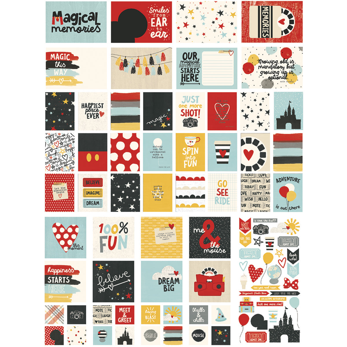 Simple Stories Sn@p! Card Pack 125/Pkg - Say Cheese III