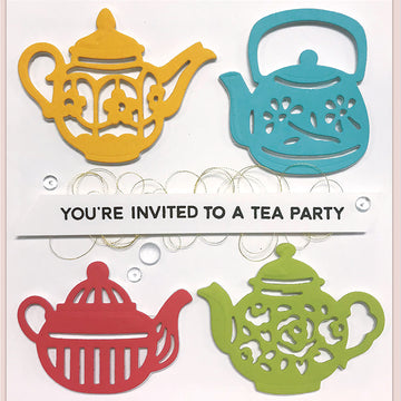 Spellbinders Shapeabilities Dies By Sharyn Sowell - Cuppa Coffee, Cuppa Tea-Tea Pots