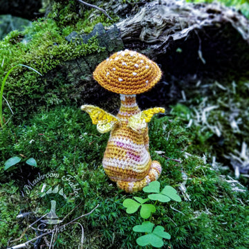 Kitty Cap Mushroom Fae - Fantasy Cat Fairy