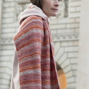 Palermo Scarf in Red Heart Ombra - LM6047 - Downloadable PDF