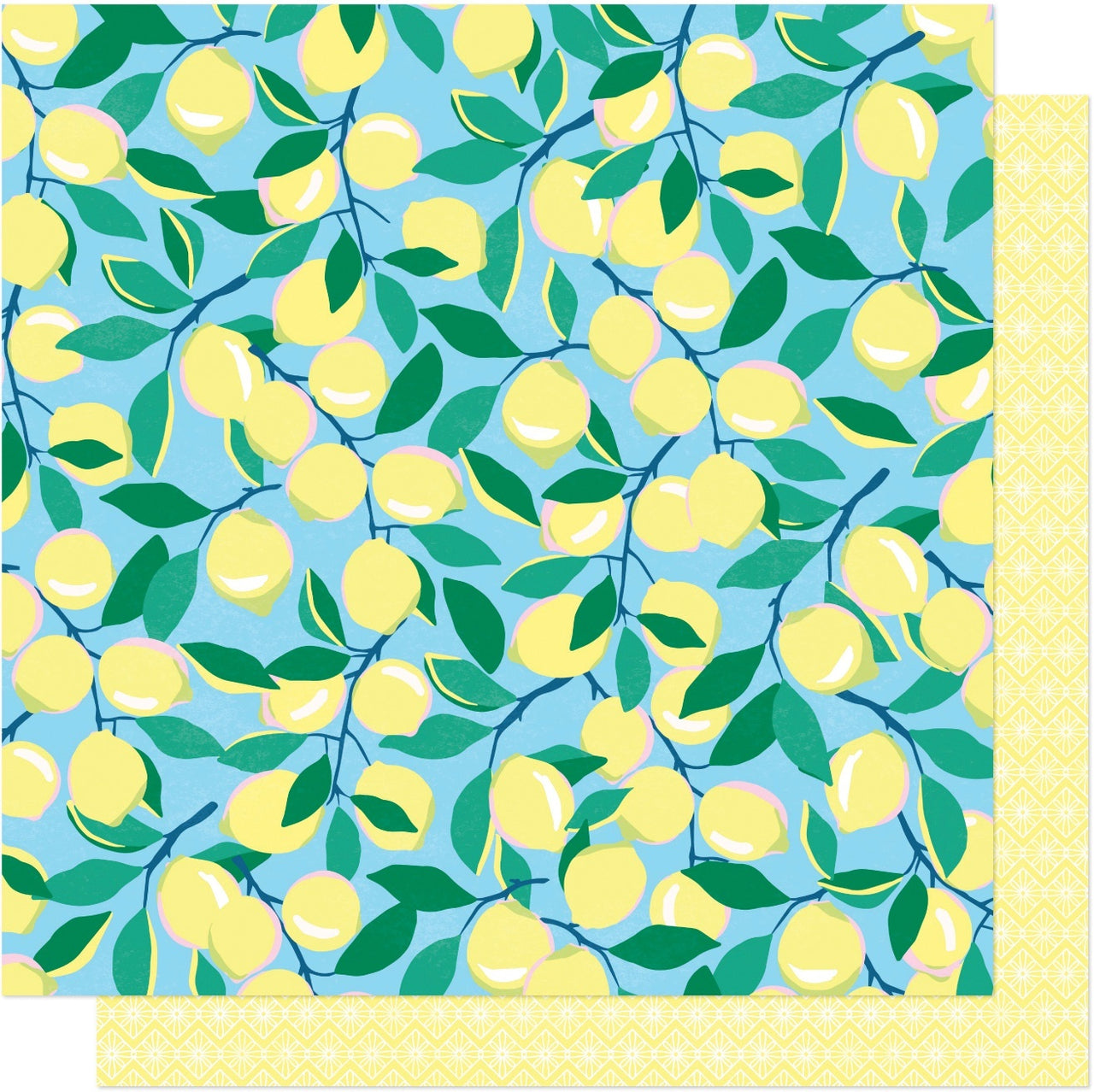 American Crafts Dear Lizzy Here & Now Double-Sided Cardstock 12"X12" 25/Pkg - Sunkissed