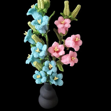 Crochet Canterbury bells flowers