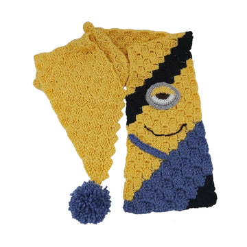 Yellow Blue Cartoon Scarf C2C