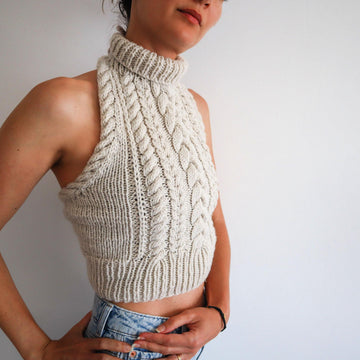 Copious Cables Halter Top