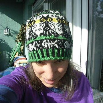 Halloween kitty child/adult beanie