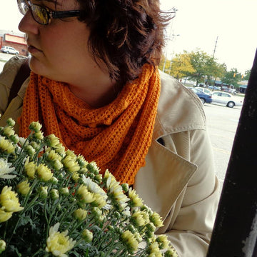 Pumpkin Spice Shawlette