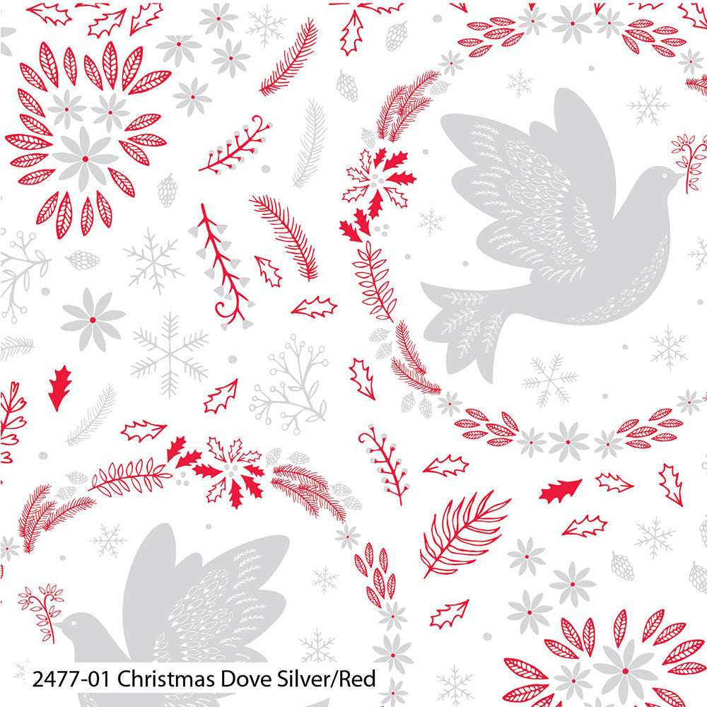 Craft Cotton Company Christmas Dove - Christmas Dove White