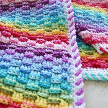 Basket of Rainbows Blanket