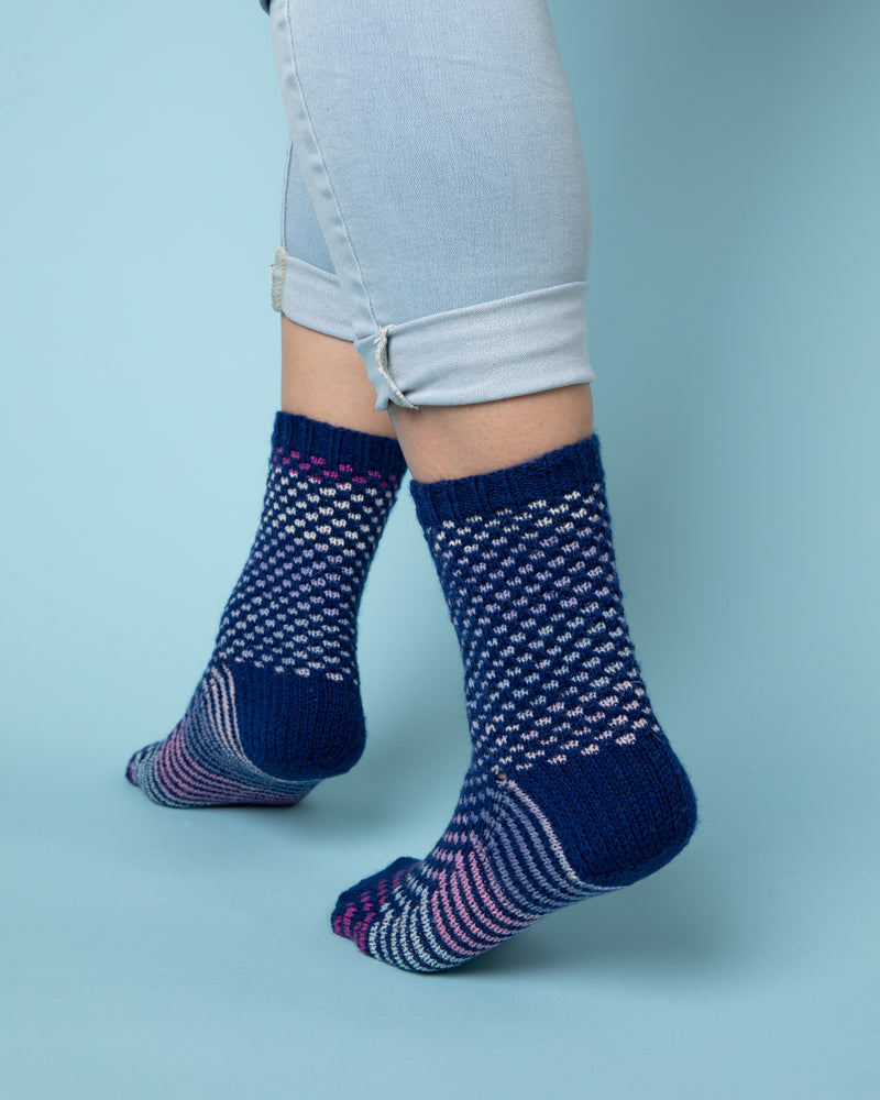 Spotty Socks - Free Knitting Pattern in Paintbox Yarns Socks