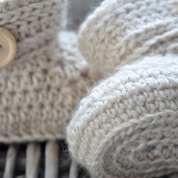 Wrap Around Crochet Baby Boots