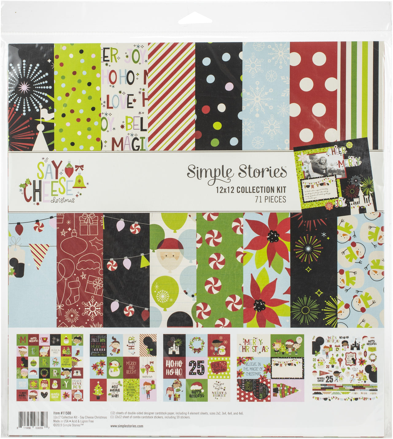 Simple Stories Collection Kit 12"X12" - Say Cheese Christmas