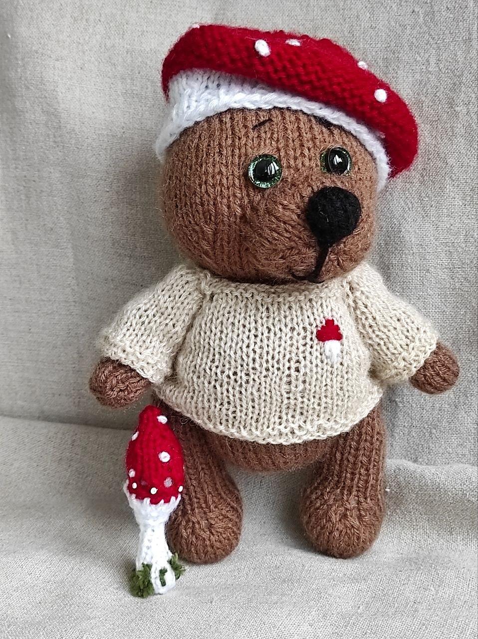 Teddy bear — Pumpkin and Mushroom