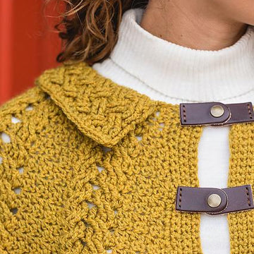 Wheatfield Cabled Capelet