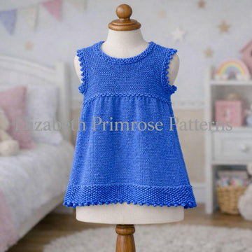 Cornflower Picot Dress P142