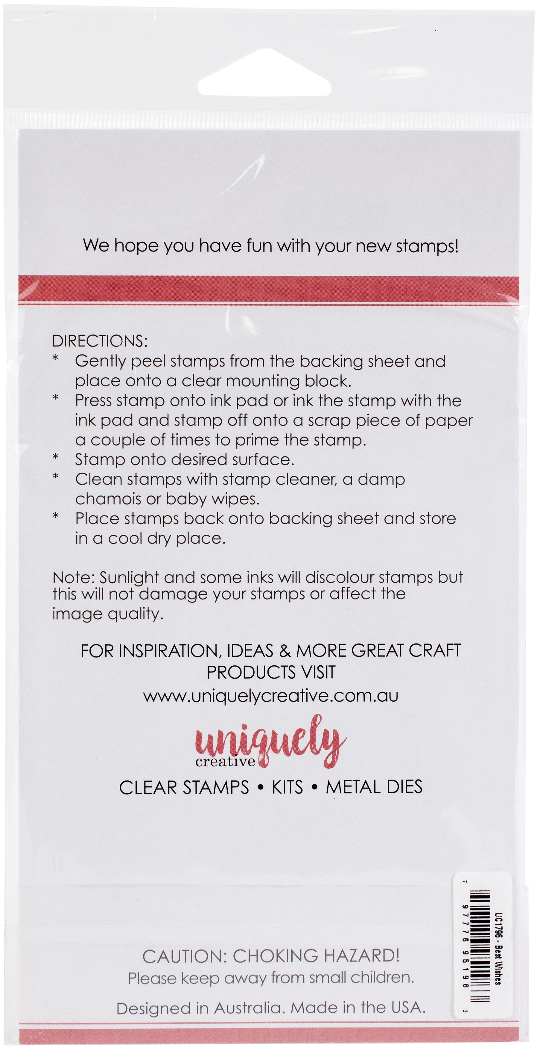Uniquely Creative Clear Stamps - Best Wishes