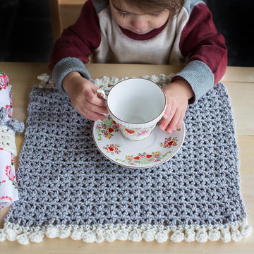 V-Stitch Placemat & Napkin Ring
