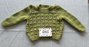 Jack Baby Jumper Knitting Pattern 6-24 months approx.