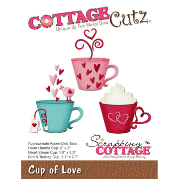 CottageCutz Dies - Cup Of Love, 1.9" To 2.5"