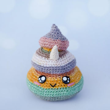 Unicorn poop amigurumi