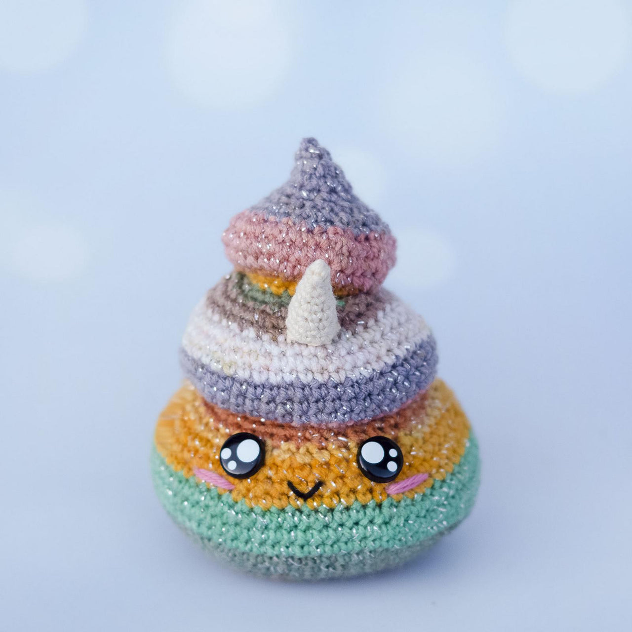Unicorn poop amigurumi