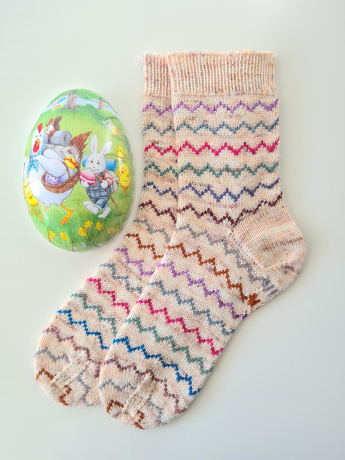 Painted Easter Socks