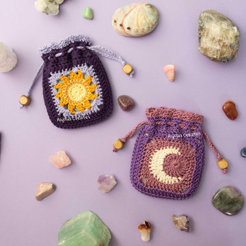 Sun and Moon Drawstring Pouch