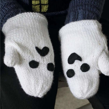 Ghost House Sweater and Mitten Set
