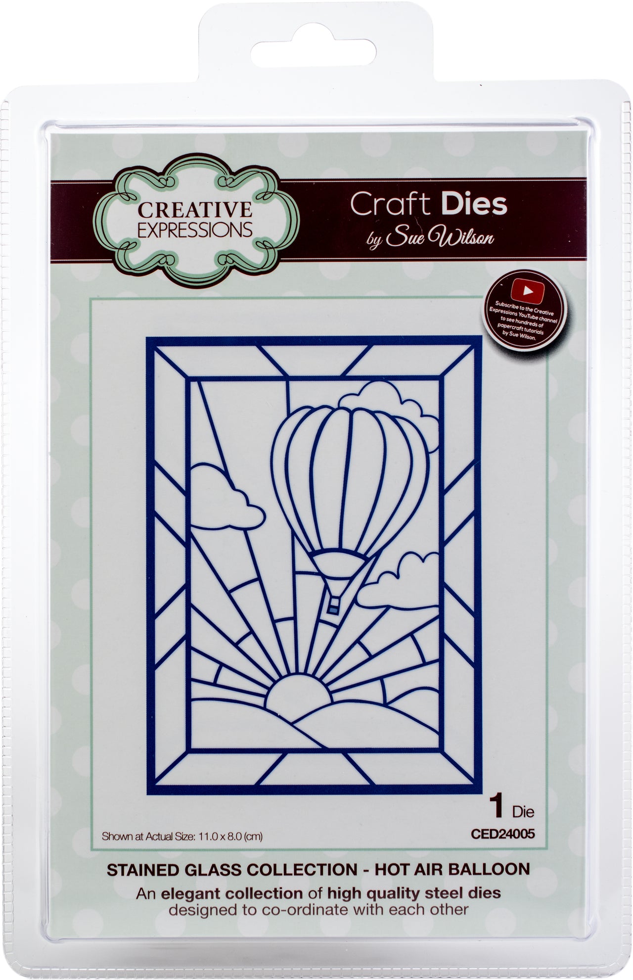 Creative Expressions Craft Dies By Sue Wilson - Stained Glass-Hot Air Balloon