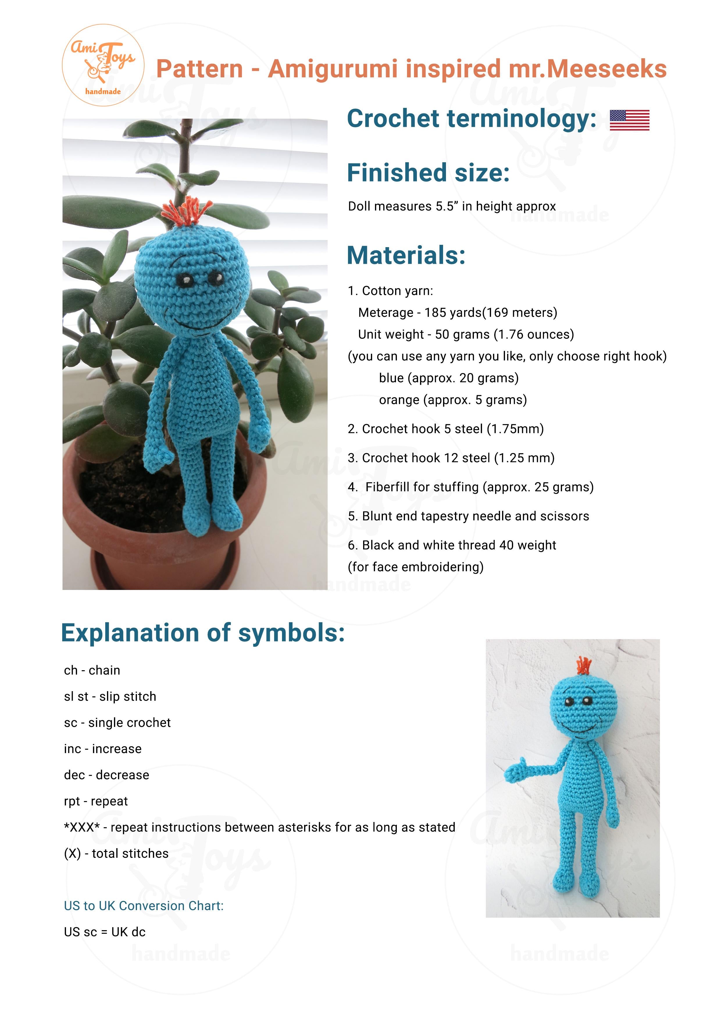 Mr. Meeseeks - Rick and Morty inspired by