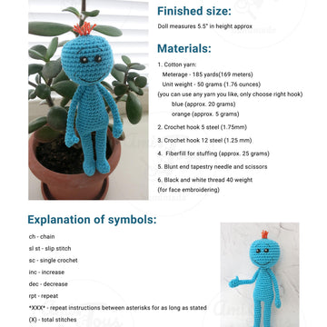 Mr. Meeseeks - Rick and Morty inspired by