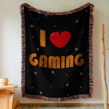 I Love Gaming C2C Crochet Blanket Pattern