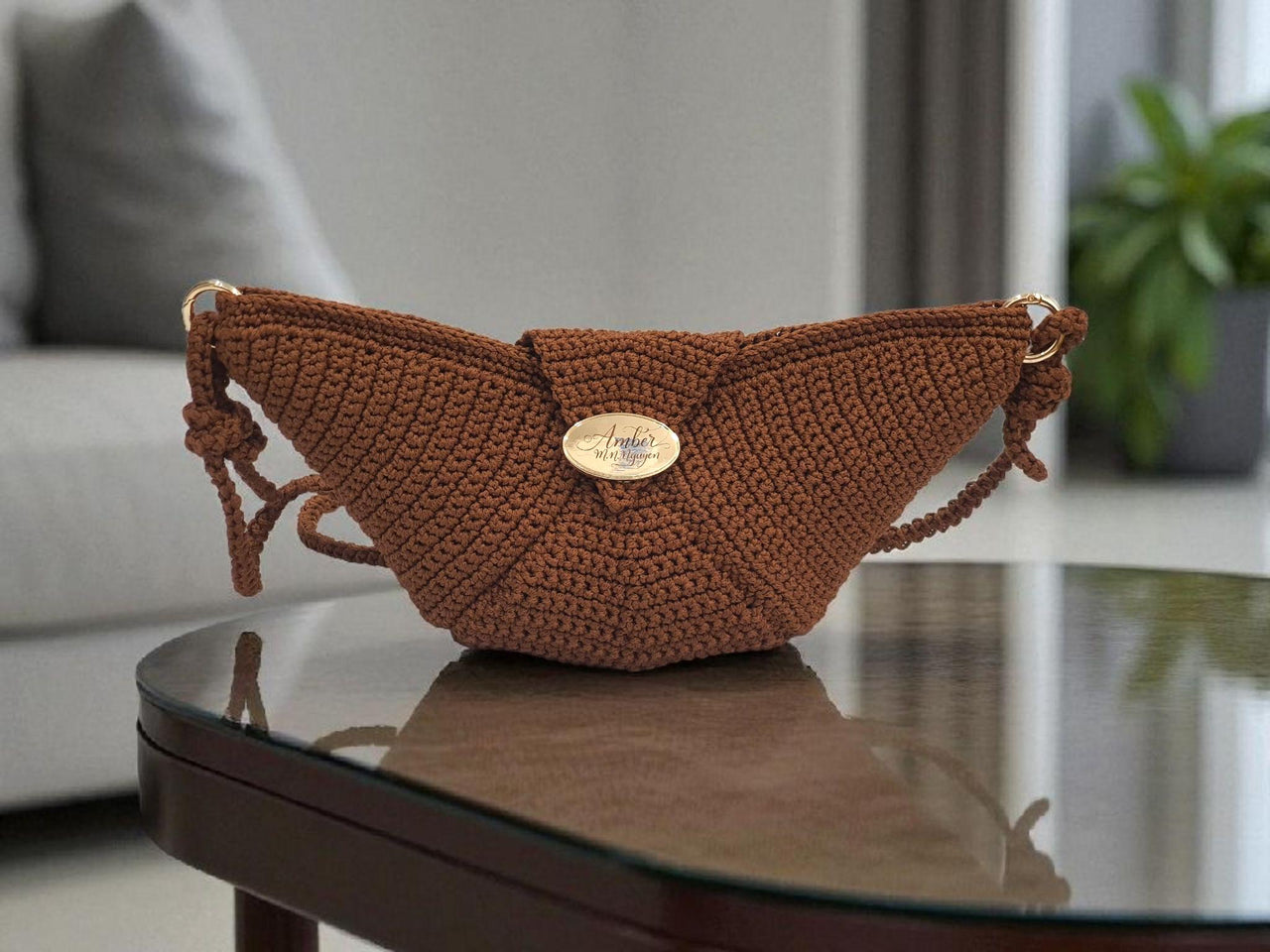Crochet Croissant Clutch Pattern