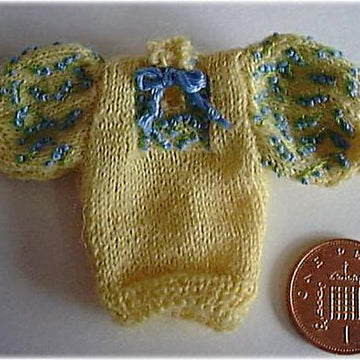 1:12th scale Ladies Embroidered jumper and cardigan