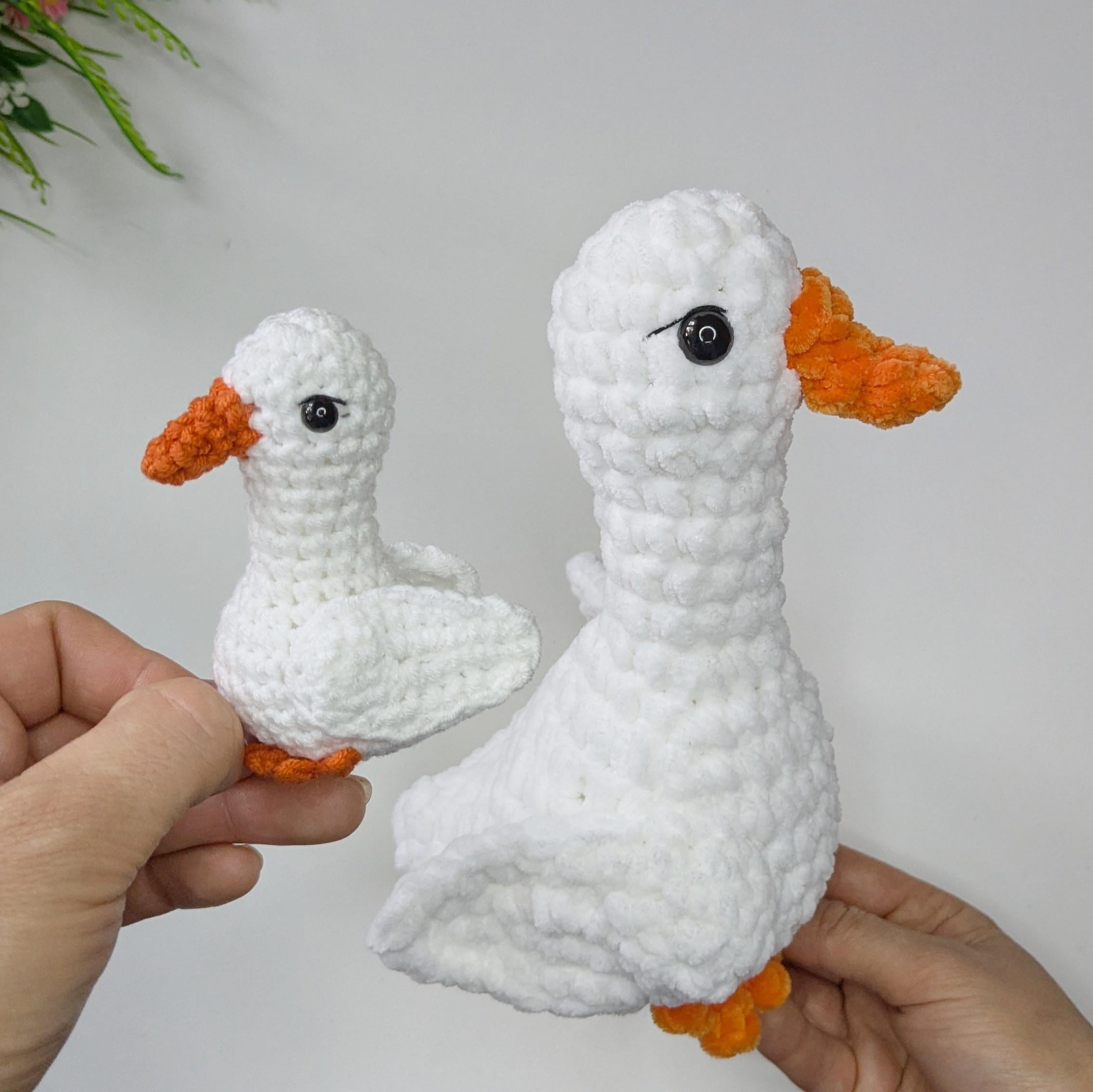 Crochet Goose Amigurumi Pattern, Easy Crochet Mini Bird