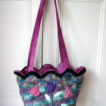 Felted Tulip Bag