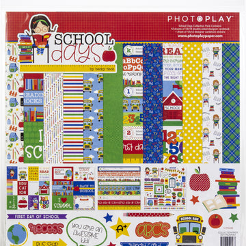 Photoplay Paper PhotoPlay Collection Pack 12"X12" - School Days