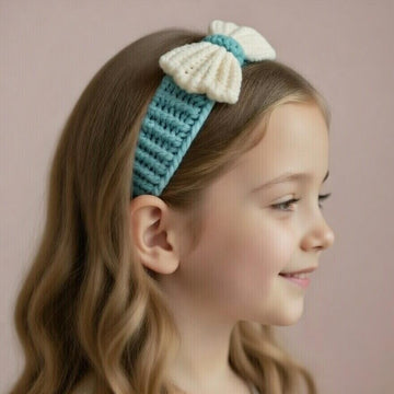 Crochet Bow Headband PDF + Video Tutorial