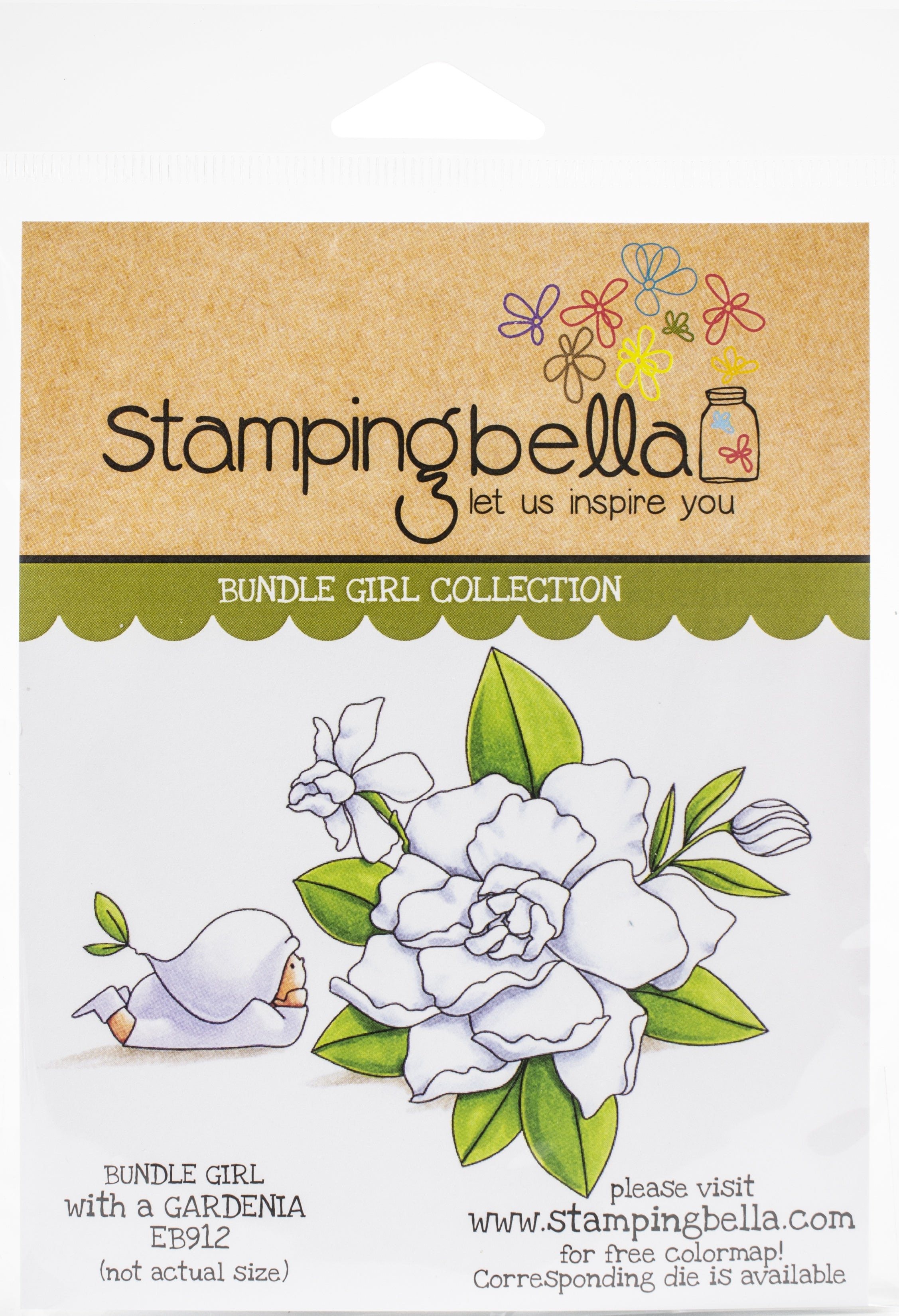Stamping Bella Cling Stamps - Bundle Girl With Gardenia