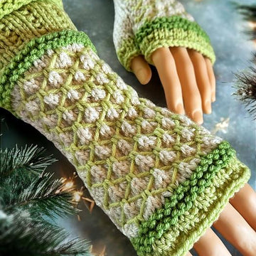 Lattice Fingerless Gloves