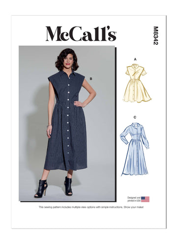 McCall's Misses' Shirtdress M8342 - Sewing Pattern