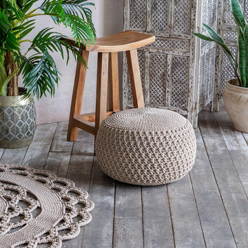 Pouf cover Lacemosaic