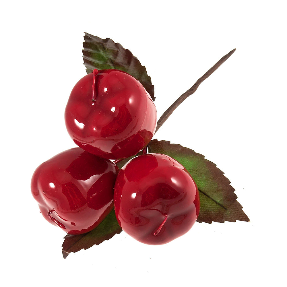Groves Large Apples: 3 x 1 Stem: Red
