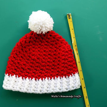 Santa hat with pom-pom