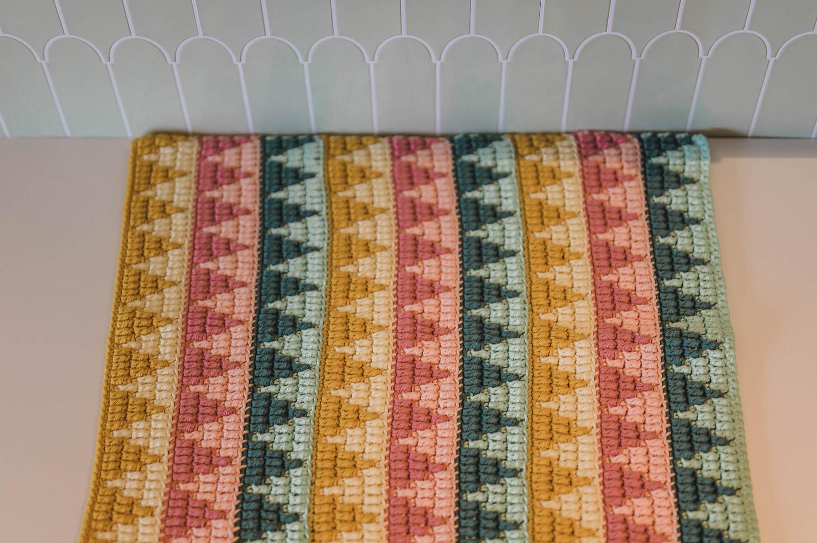 Mosaic Crochet Bath Mat