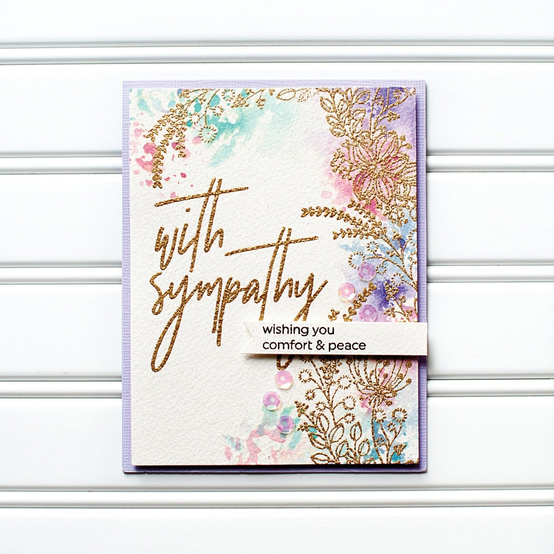 Pinkfresh Studio Clear Stamp Set 6"X8" - Scripted Bold Sentiments 2