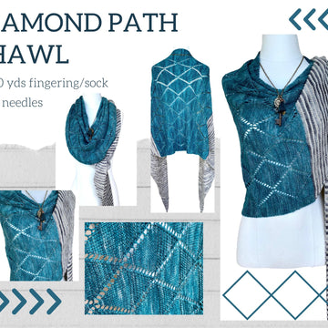 Diamond Path Shawl