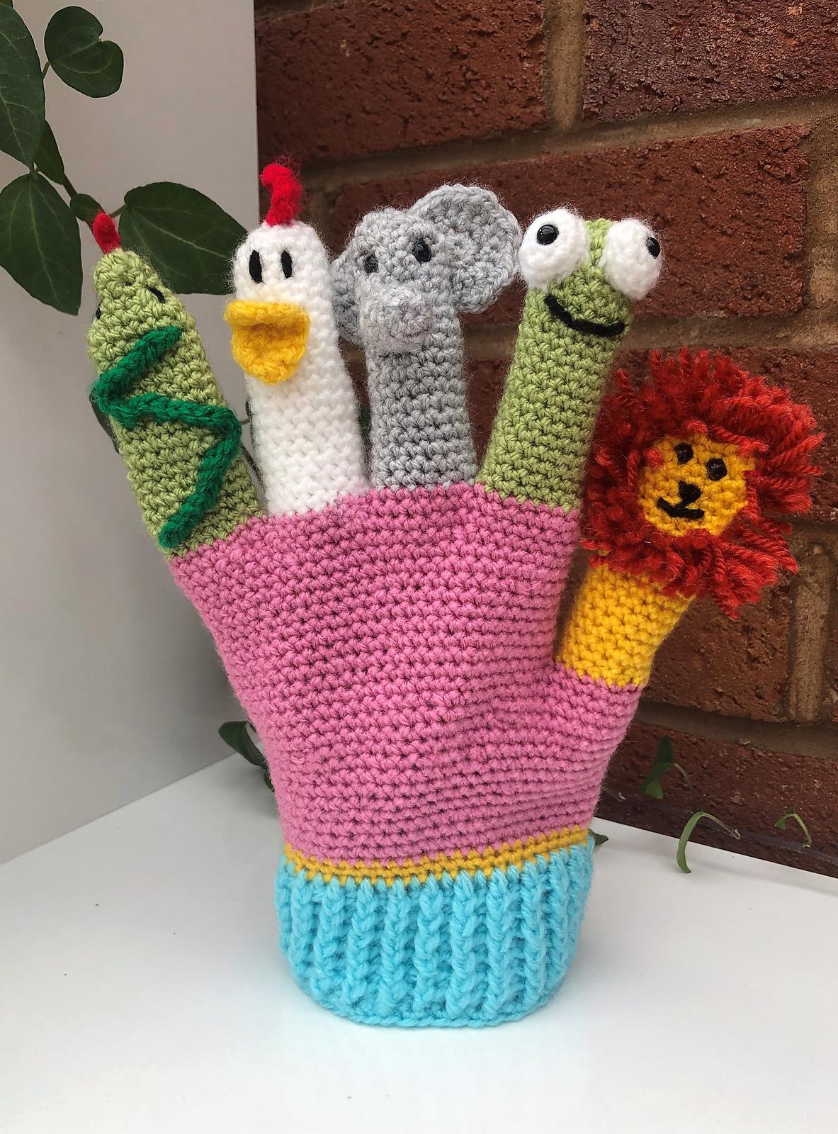 Finger Puppet Glove Crochet Pattern