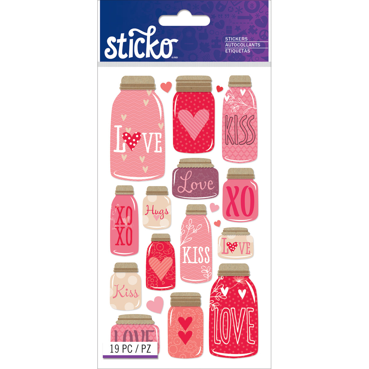 Sticko Stickers - Mason Jar Love